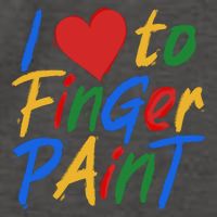 Cute I Love To Finger Paint Vector Backpack