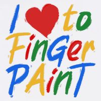 Cute I Love To Finger Paint Baby Bodysuit