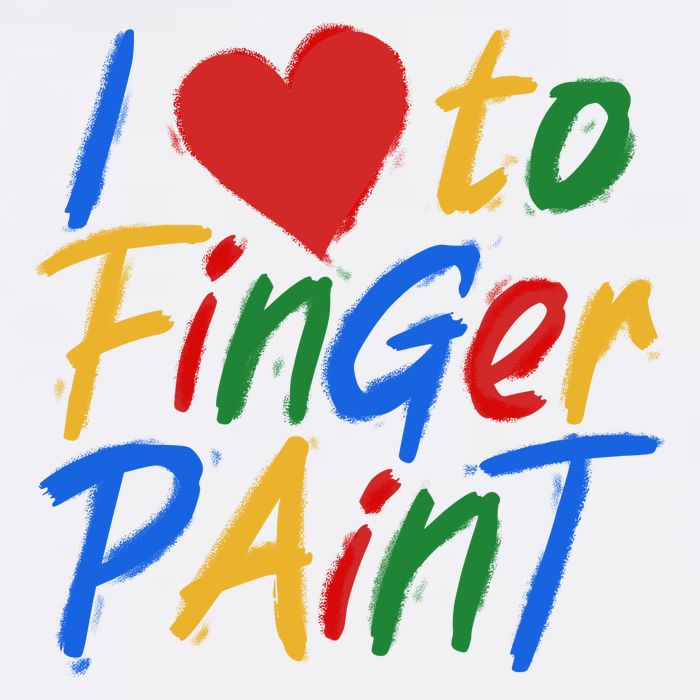 Cute I Love To Finger Paint Baby Bodysuit