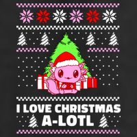 Cute I Love Christmas A Lotl Axolotl Funny Presents Ugly Adult Drive Performance Visor