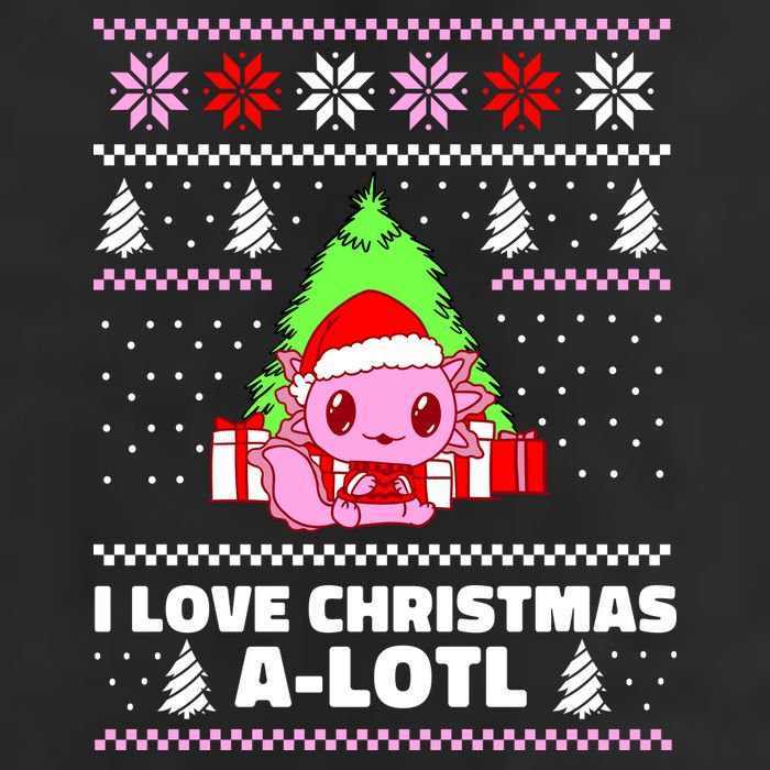 Cute I Love Christmas A Lotl Axolotl Funny Presents Ugly Adult Drive Performance Visor