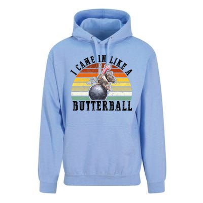 Came In Like A Butterball Funny Thanksgiving Unisex Surf Hoodie