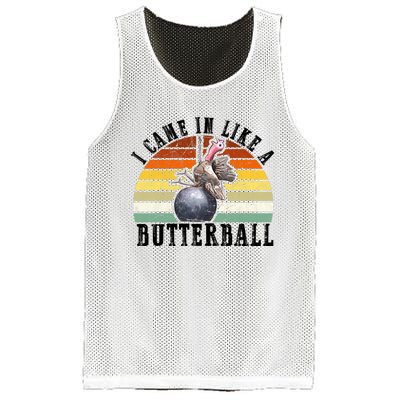 Came In Like A Butterball Funny Thanksgiving Mesh Reversible Basketball Jersey Tank