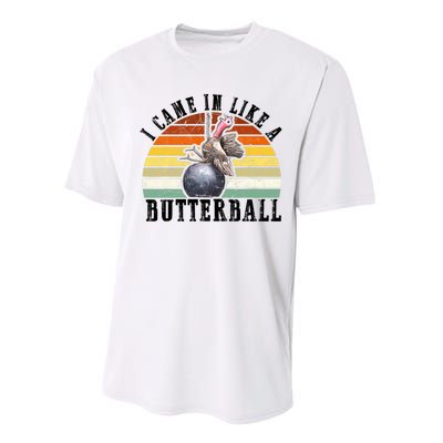 Came In Like A Butterball Funny Thanksgiving Performance Sprint T-Shirt