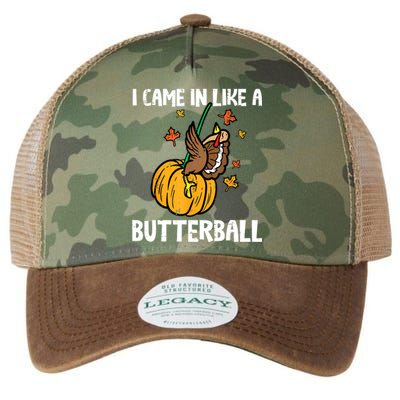 Came In Like A Butterball Funny Thanksgiving Women Legacy Tie Dye Trucker Hat