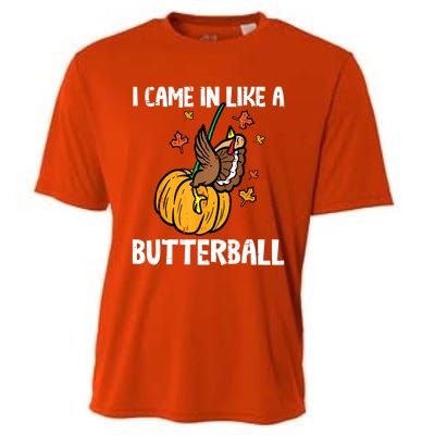 Came In Like A Butterball Funny Thanksgiving Women Cooling Performance Crew T-Shirt