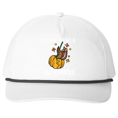 Came In Like A Butterball Funny Thanksgiving Women Snapback Five-Panel Rope Hat