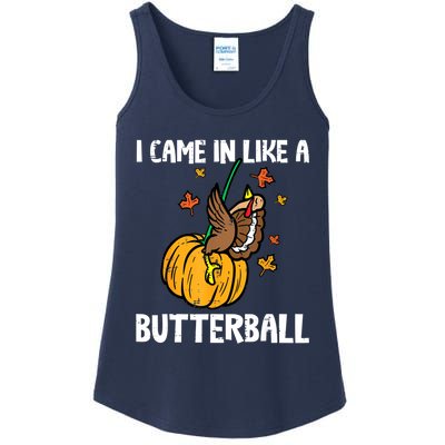 Came In Like A Butterball Funny Thanksgiving Women Ladies Essential Tank