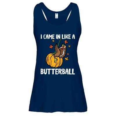 Came In Like A Butterball Funny Thanksgiving Women Ladies Essential Flowy Tank