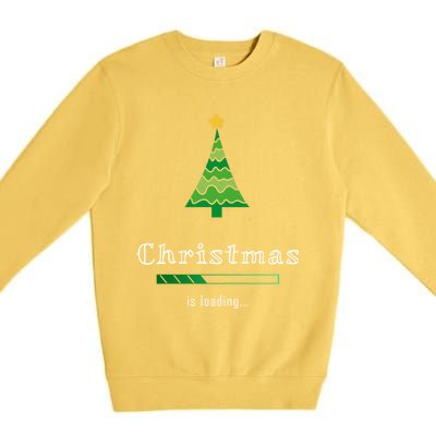 Christmas Is Loading Gift Christmas Tree Design Gift Christmas Gift Premium Crewneck Sweatshirt