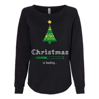 Christmas Is Loading Gift Christmas Tree Design Gift Christmas Gift Womens California Wash Sweatshirt