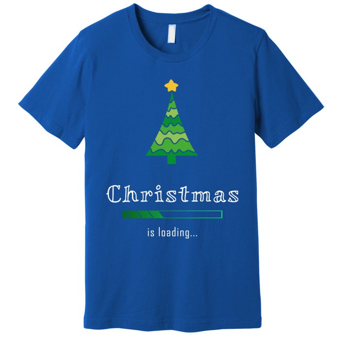 Christmas Is Loading Gift Christmas Tree Design Gift Christmas Gift Premium T-Shirt