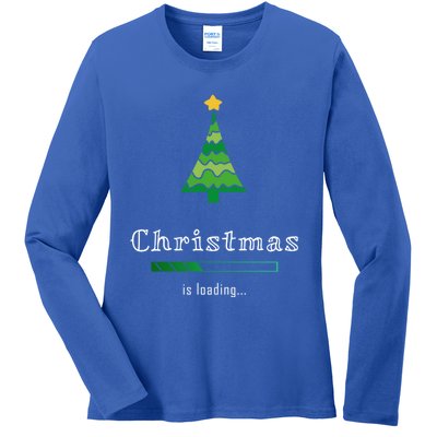 Christmas Is Loading Gift Christmas Tree Design Gift Christmas Gift Ladies Long Sleeve Shirt