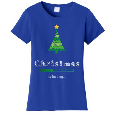 Christmas Is Loading Gift Christmas Tree Design Gift Christmas Gift Women's T-Shirt