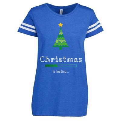 Christmas Is Loading Gift Christmas Tree Design Gift Christmas Gift Enza Ladies Jersey Football T-Shirt