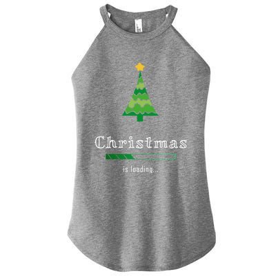 Christmas Is Loading Gift Christmas Tree Design Gift Christmas Gift Women's Perfect Tri Rocker Tank