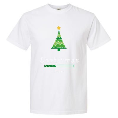 Christmas Is Loading Gift Christmas Tree Design Gift Christmas Gift Garment-Dyed Heavyweight T-Shirt