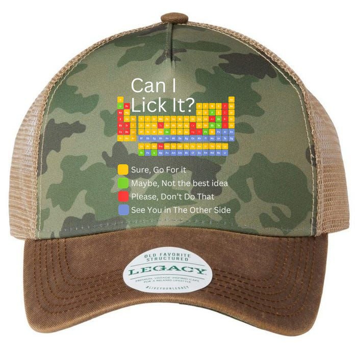 Can I Lick It Funny 100 Days Of School Periodic Table Legacy Tie Dye Trucker Hat