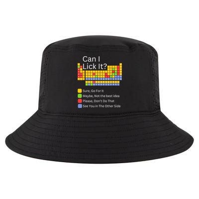 Can I Lick It Funny 100 Days Of School Periodic Table Cool Comfort Performance Bucket Hat