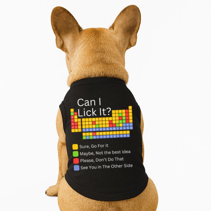 Can I Lick It Funny 100 Days Of School Periodic Table Doggie Tank