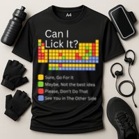 Can I Lick It Funny 100 Days Of School Periodic Table Performance Shirt