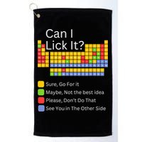 Can I Lick It Funny 100 Days Of School Periodic Table Golf Towel