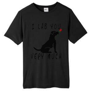 Cool I Lab You Very Much Valentine's Day Black Labrador Tall Fusion ChromaSoft Performance T-Shirt