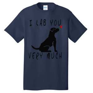 Cool I Lab You Very Much Valentine's Day Black Labrador Tall T-Shirt