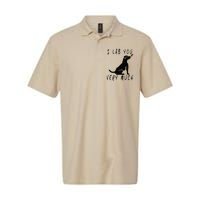 Cool I Lab You Very Much Valentine's Day Black Labrador Softstyle Adult Sport Polo