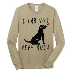 Cool I Lab You Very Much Valentine's Day Black Labrador Tall Long Sleeve T-Shirt