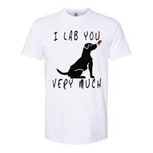 Cool I Lab You Very Much Valentine's Day Black Labrador Softstyle CVC T-Shirt