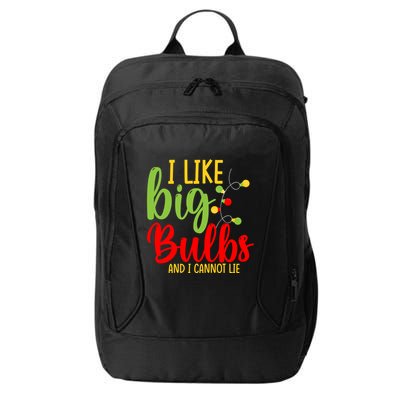 Cute I Like Big Bulbs And I Cannot Lie Christmas Outfit Funny Gift City Backpack