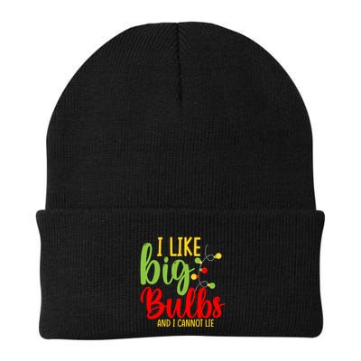 Cute I Like Big Bulbs And I Cannot Lie Christmas Outfit Funny Gift Beanie