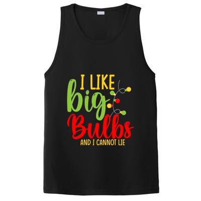 Cute I Like Big Bulbs And I Cannot Lie Christmas Outfit Funny Gift PosiCharge Competitor Tank