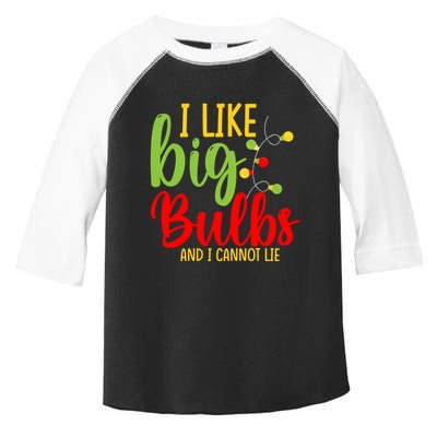 Cute I Like Big Bulbs And I Cannot Lie Christmas Outfit Funny Gift Toddler Fine Jersey T-Shirt