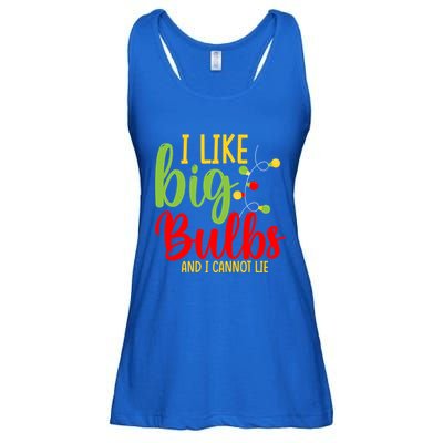 Cute I Like Big Bulbs And I Cannot Lie Christmas Outfit Funny Gift Ladies Essential Flowy Tank