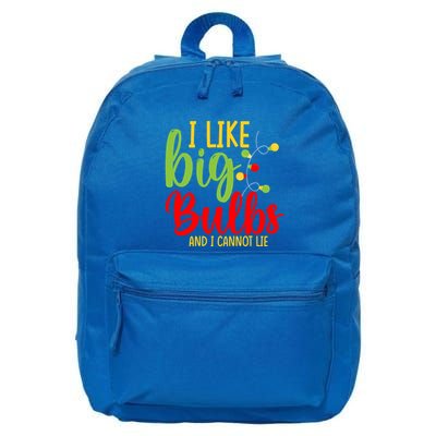 Cute I Like Big Bulbs And I Cannot Lie Christmas Outfit Funny Gift 16 in Basic Backpack