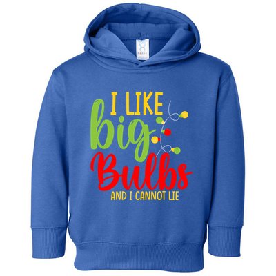 Cute I Like Big Bulbs And I Cannot Lie Christmas Outfit Funny Gift Toddler Hoodie