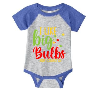 Cute I Like Big Bulbs And I Cannot Lie Christmas Outfit Funny Gift Infant Baby Jersey Bodysuit
