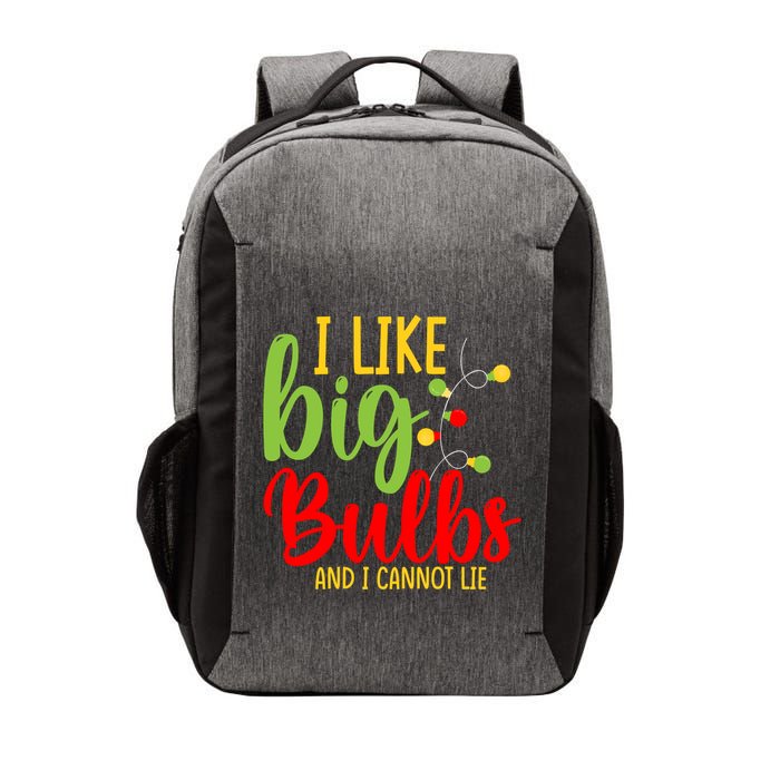 Cute I Like Big Bulbs And I Cannot Lie Christmas Outfit Funny Gift Vector Backpack