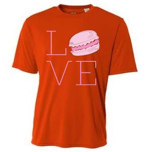 Cute I Love French Macaroon Macaron Cookie Gift Funny Gift Cooling Performance Crew T-Shirt