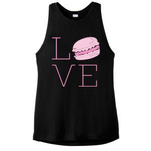 Cute I Love French Macaroon Macaron Cookie Gift Funny Gift Ladies PosiCharge Tri-Blend Wicking Tank