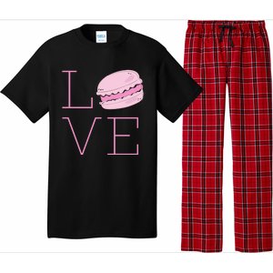 Cute I Love French Macaroon Macaron Cookie Gift Funny Gift Pajama Set