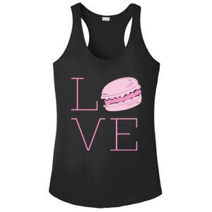 Cute I Love French Macaroon Macaron Cookie Gift Funny Gift Ladies PosiCharge Competitor Racerback Tank