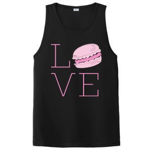 Cute I Love French Macaroon Macaron Cookie Gift Funny Gift PosiCharge Competitor Tank