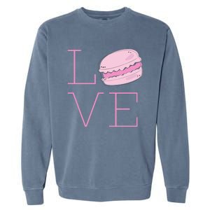 Cute I Love French Macaroon Macaron Cookie Gift Funny Gift Garment-Dyed Sweatshirt