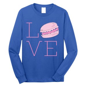 Cute I Love French Macaroon Macaron Cookie Gift Funny Gift Long Sleeve Shirt