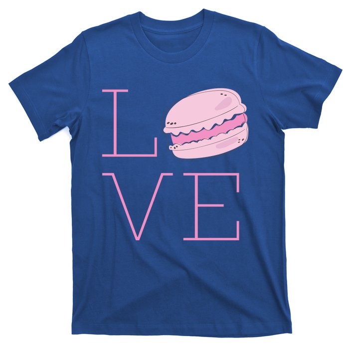 Cute I Love French Macaroon Macaron Cookie Gift Funny Gift T-Shirt