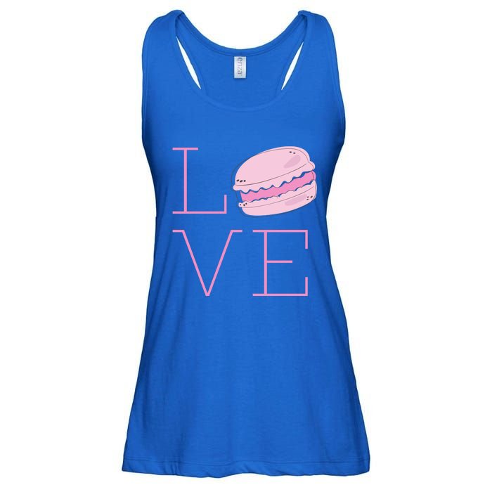 Cute I Love French Macaroon Macaron Cookie Gift Funny Gift Ladies Essential Flowy Tank