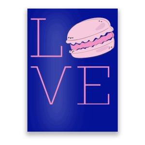 Cute I Love French Macaroon Macaron Cookie Gift Funny Gift Poster